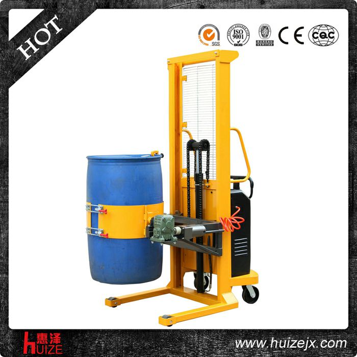 半電動多功能油桶車（單門架，夾塑桶）
