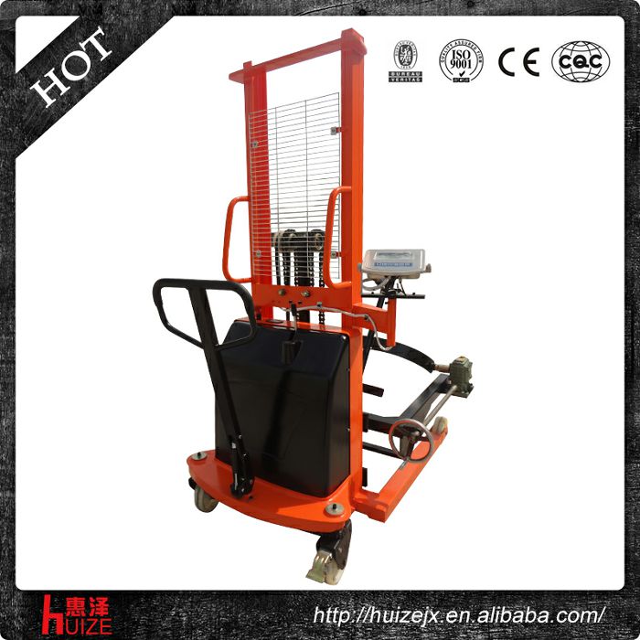 半電動稱重油桶車（夾鐵桶，手搖翻轉(zhuǎn)倒料）4