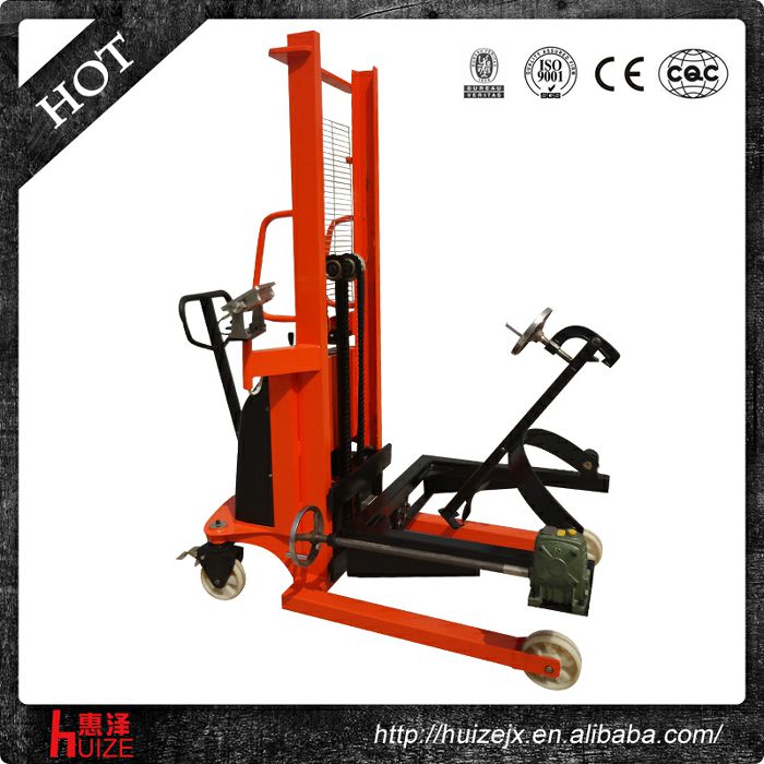 半電動稱重油桶車（夾鐵桶，手搖翻轉(zhuǎn)倒料）2